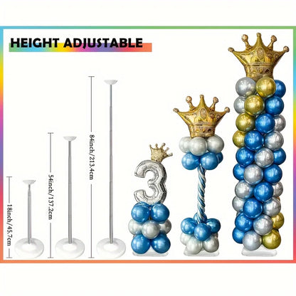Colonnes de Ballons sur Pied | Lot de 2 | 2,13 m