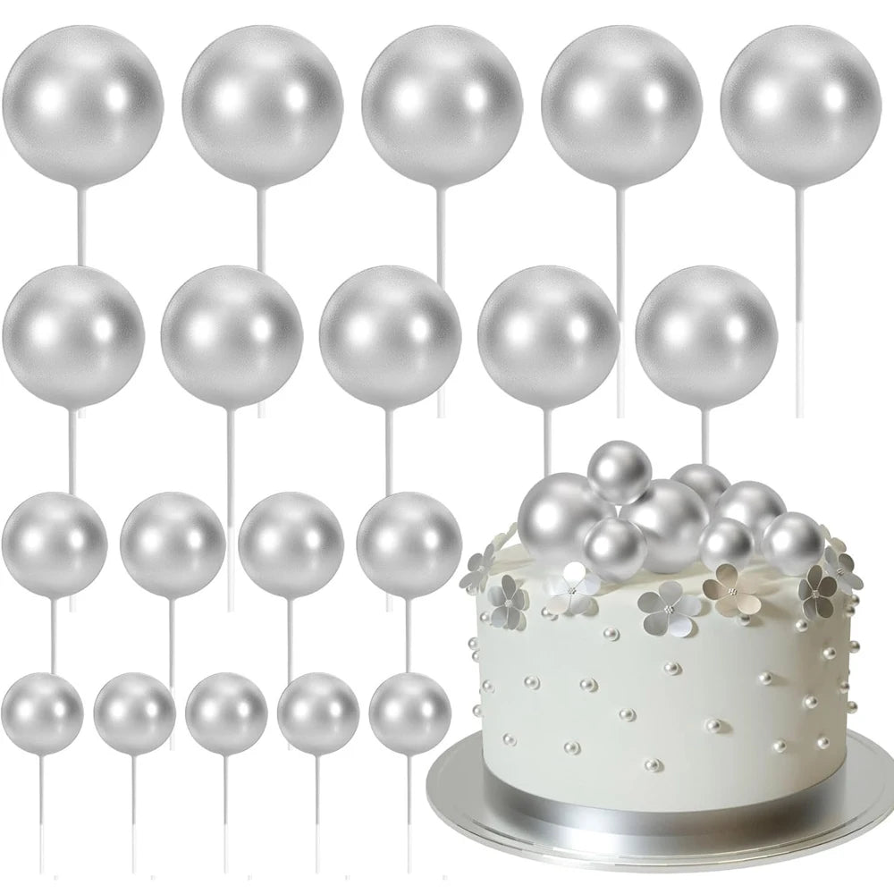 Cake topper | Petits ballons multicolores | lot de 20 pièces
