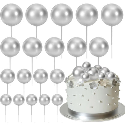 Cake topper | Petits ballons multicolores | lot de 20 pièces