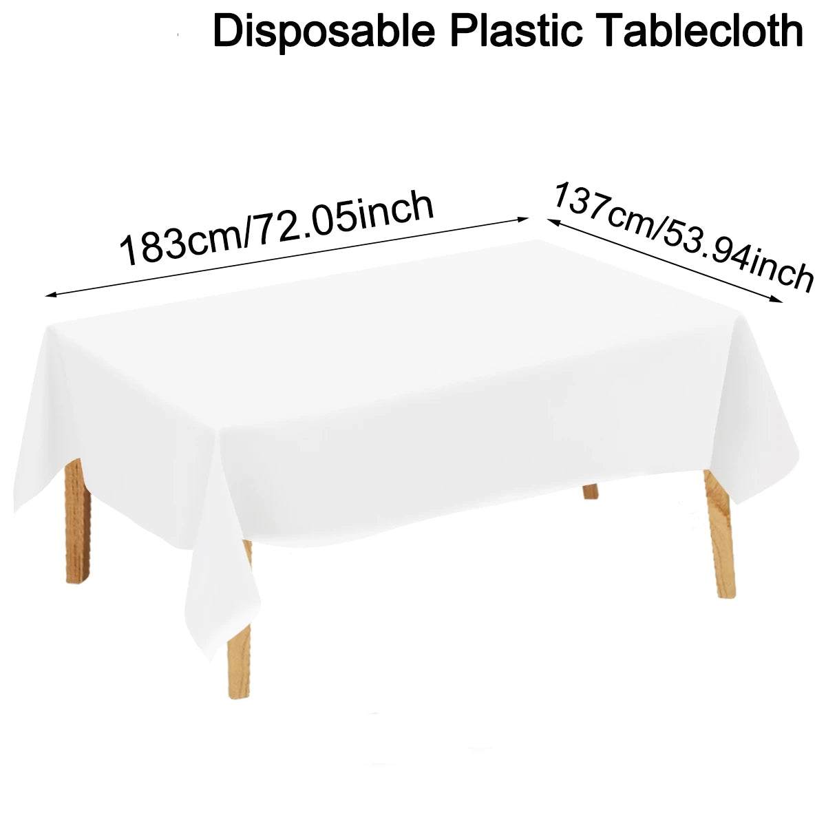 Disposable Solid Color Tablecloth Birthday Party Wedding Christmas Table Cover for Home Kitchen Dining Rectangle Tablecovers