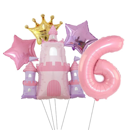 ballon d anniversaire | Château Princesse | 5 pièces