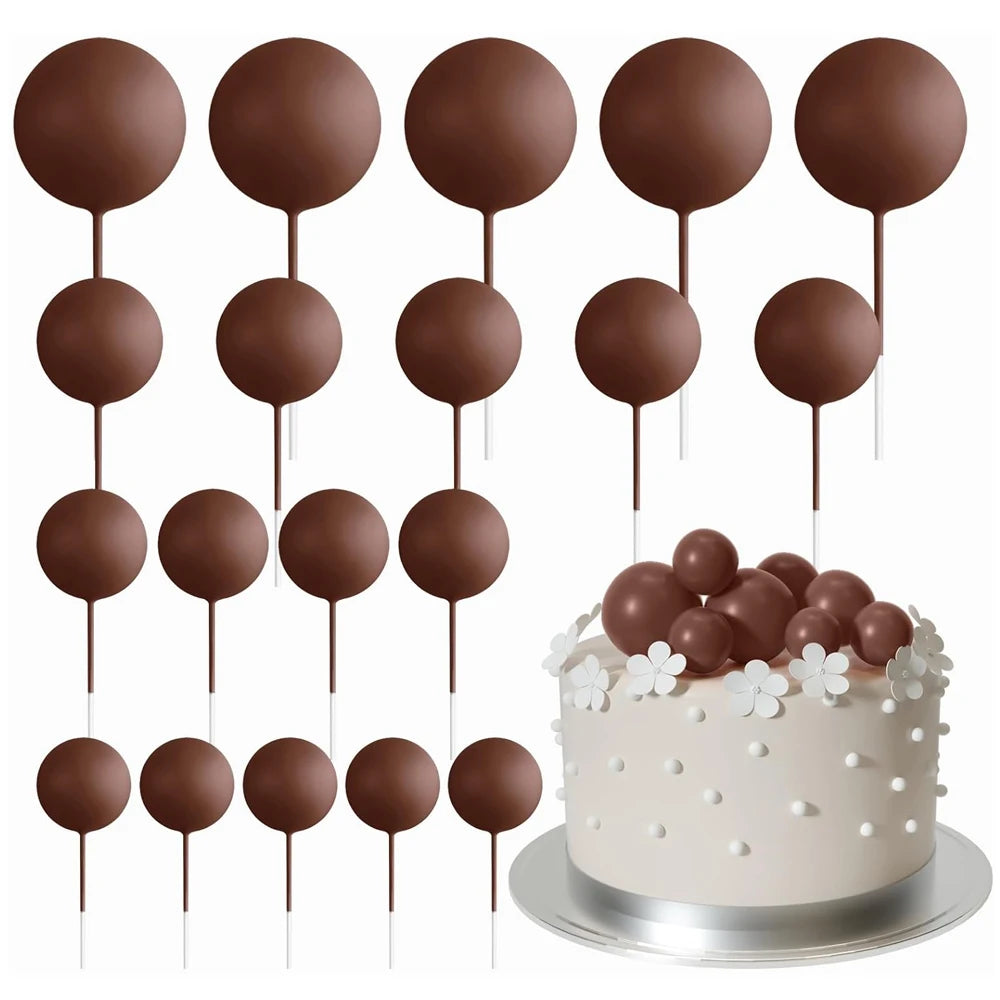 Cake topper | Petits ballons multicolores | lot de 20 pièces