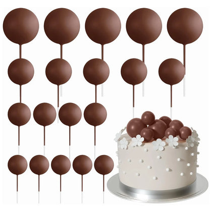 Cake topper | Petits ballons multicolores | lot de 20 pièces