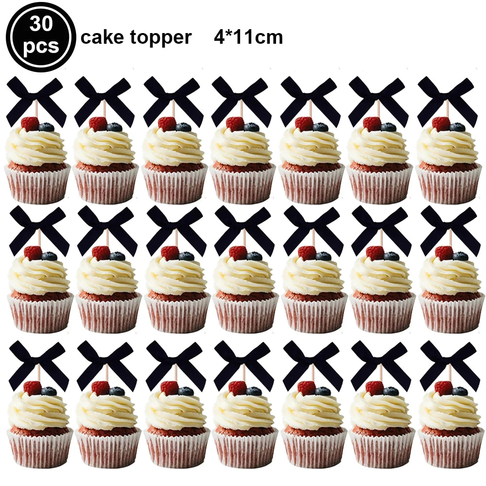 Cake topper anniversaire | Lot de 30