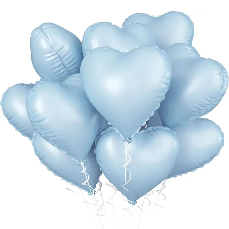 18inch Heart-shaped Foil Balloons Rose Gold Red Pink Cream Love Heart Balloon Anniversary Birthday Party Wedding Decorations
