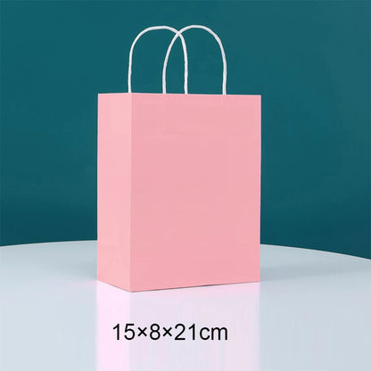 Sac en Papier Cadeau Coloré avec Poignées | Lot de 10, 20 ou 30