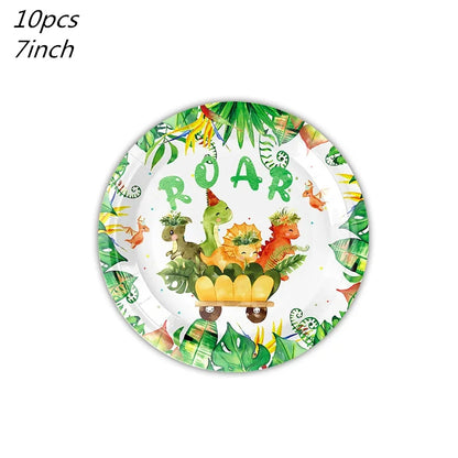 Décoration table pour anniversaire | Dinosaure 62 pièces