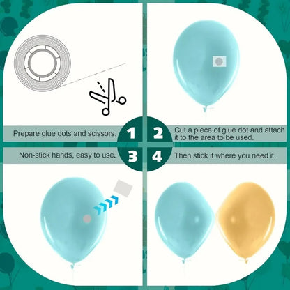 Pastilles Adhésives pour Ballons | 500 Pièces