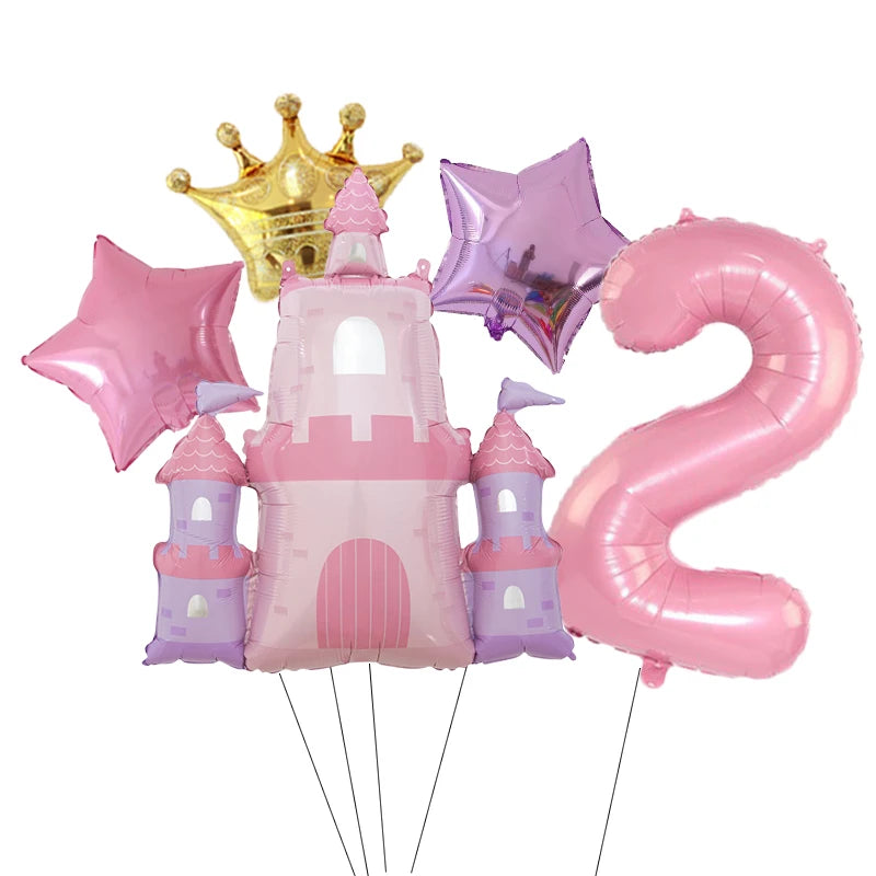 ballon d anniversaire | Château Princesse | 5 pièces