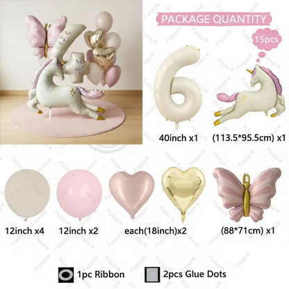 3D Butterfly Aluminum Balloon Forest Princess Style Birthday Party Decoration Dreamy Wedding Decor Children's Event Supplies