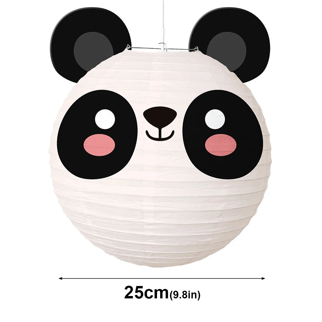 1pcs/25cm Cartoon Animal Paper Lantern Ball Lanterns Wholesale Kindergarten Handmade DIY Shop Decoration Birthday Ornaments