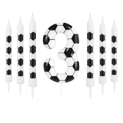 7pcs Birthday Candles Soccer Sport-Theme Birthday Party Decorations, Birthday Cake Candles for Boys Girls Kids Party Supplies