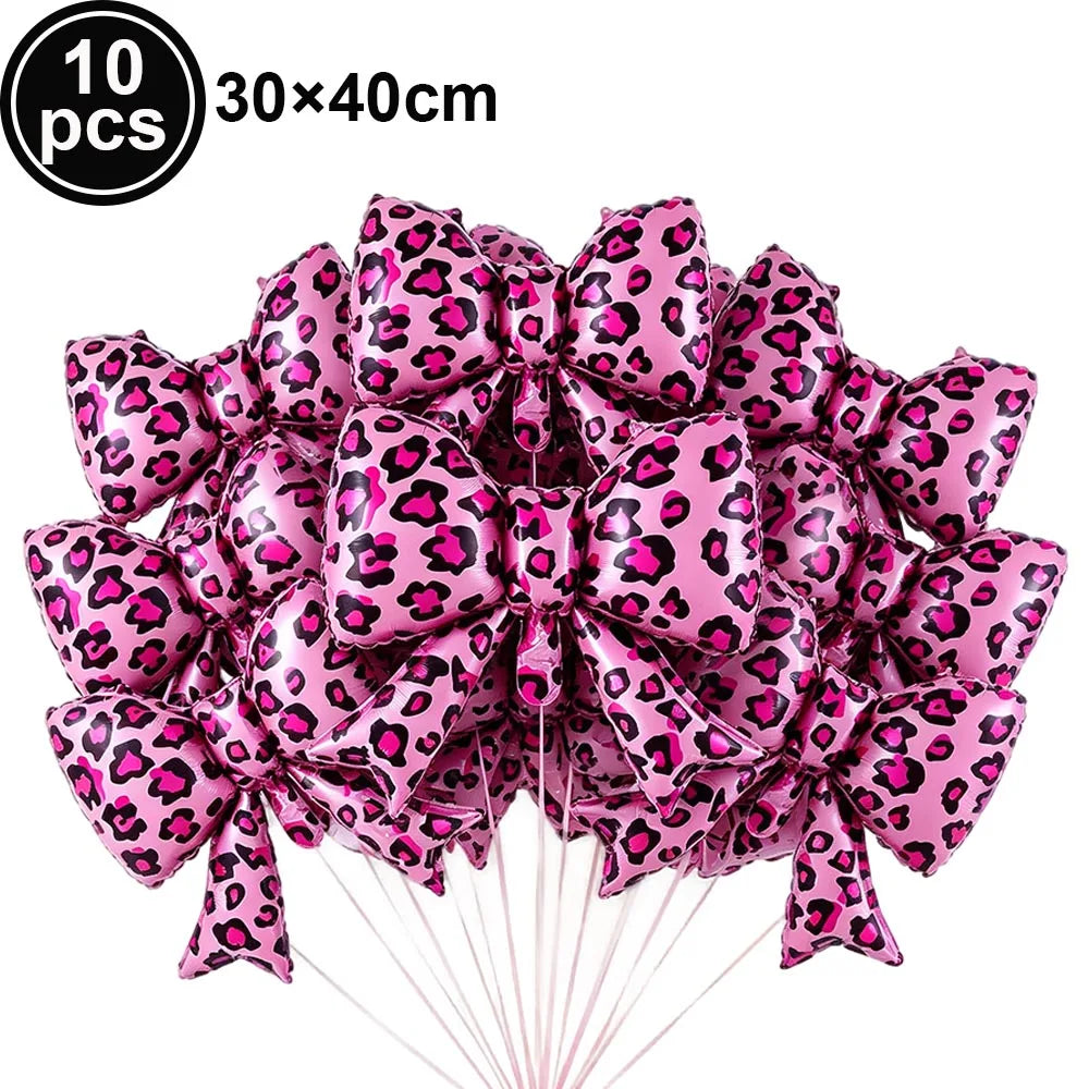Ballon chiffre léopard rose | 32 pouces