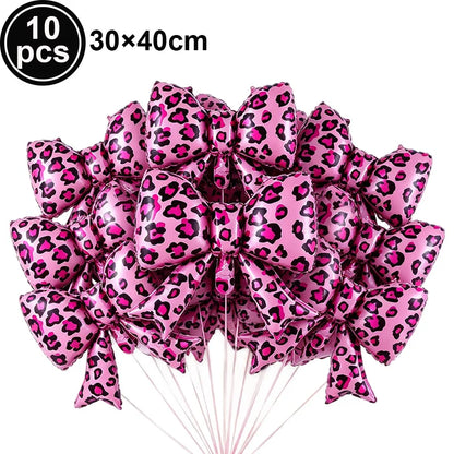Ballon chiffre léopard rose | 32 pouces