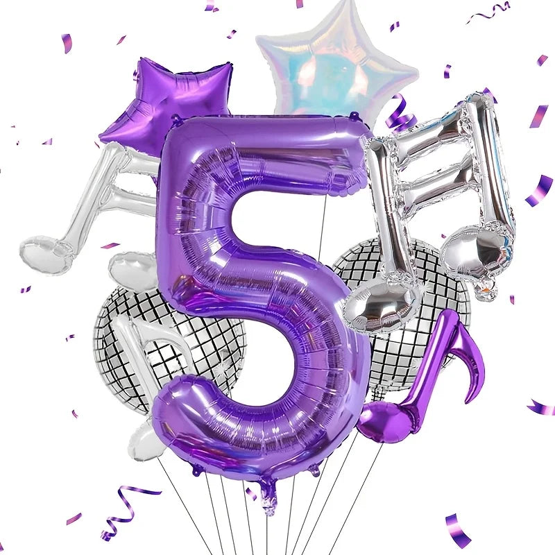Ballon anniversaire | Thème Musique | 9 pièces
