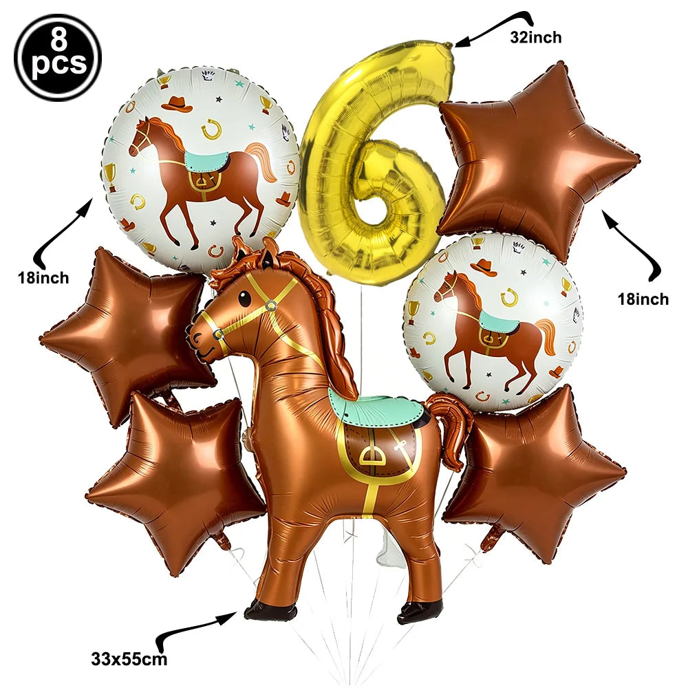 Ballon pour anniversaire | Thème Cheval