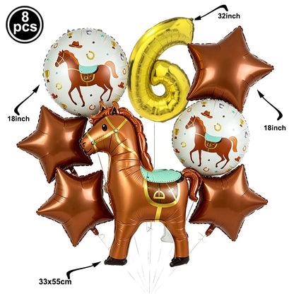 Ballon pour anniversaire | Thème Cheval