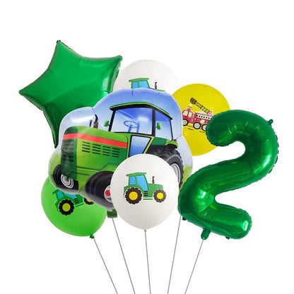 Ballon deco anniversaire | Tracteur | 7 pièces