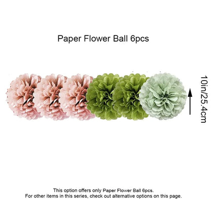 Kit Décoration Anniversaire | Guirlande, Fanions & Pompons Vert et Rose