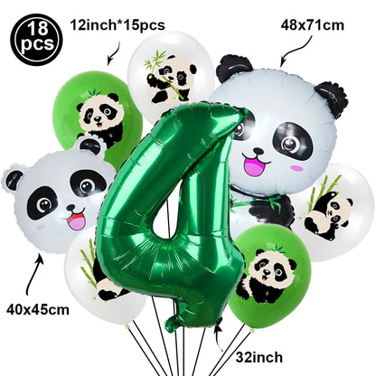 Ballon d'anniversaire | Panda 18 pièces