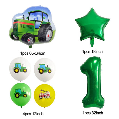 Ballon deco anniversaire | Tracteur | 7 pièces