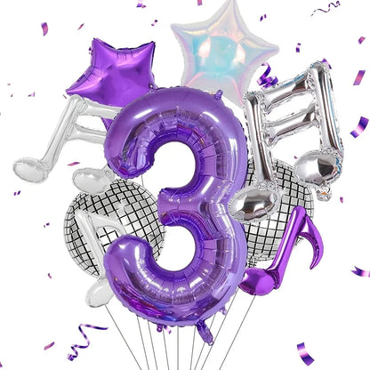 Ballon anniversaire | Thème Musique | 9 pièces