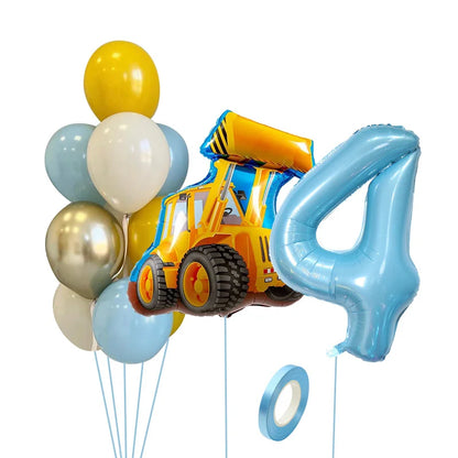 Ballons anniversaire | Camion de Chantier | 13 pièces