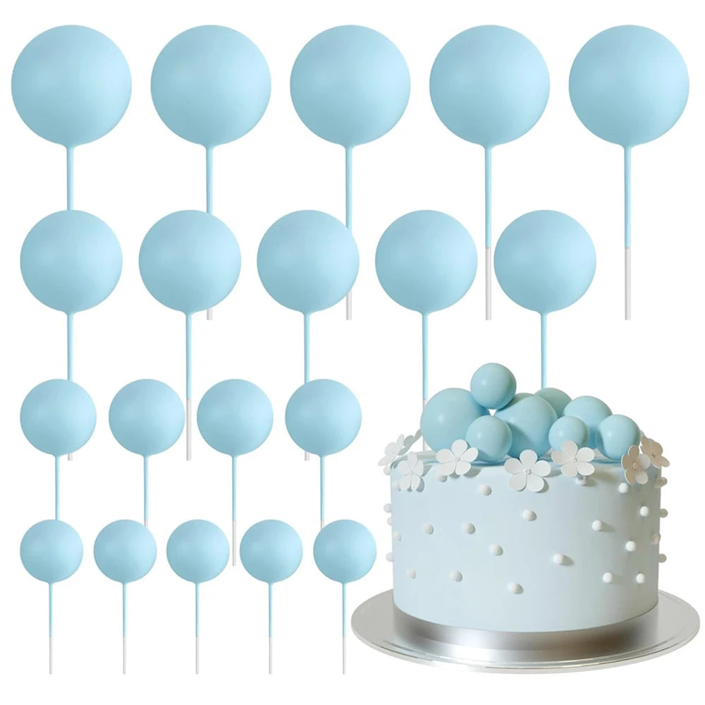 Cake topper | Petits ballons multicolores | lot de 20 pièces