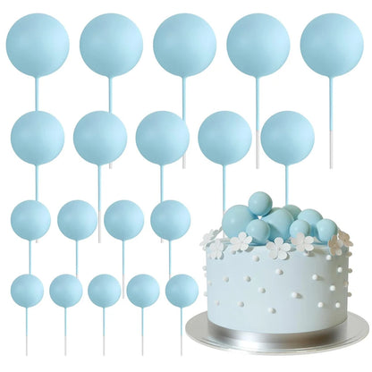 Cake topper | Petits ballons multicolores | lot de 20 pièces