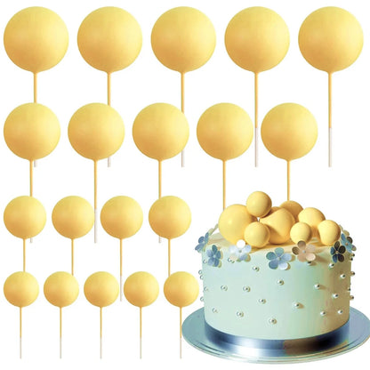 Cake topper | Petits ballons multicolores | lot de 20 pièces