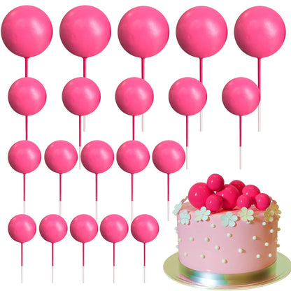 Cake topper | Petits ballons multicolores | lot de 20 pièces