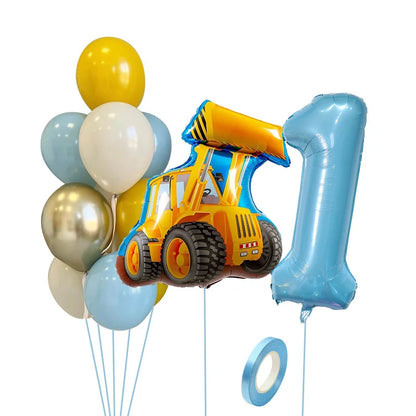 Ballons anniversaire | Camion de Chantier | 13 pièces
