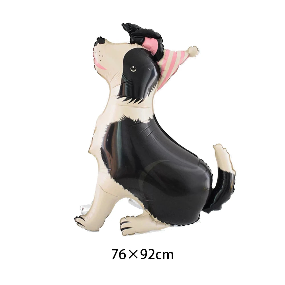 Pet Dog Party Plates Cup Napkin Disposable Tableware Set Puppy Dog Themed Birthday Party Decoration Banner Supplies Bone Balloon