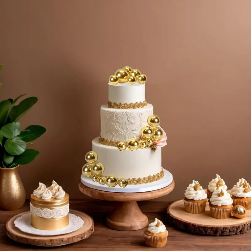 Décoration gâteau - BallCakeTopper™ - Doré