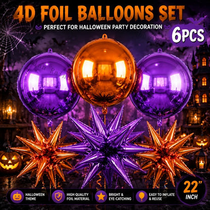 Ensemble Ballons Halloween 4D | 22 pouces