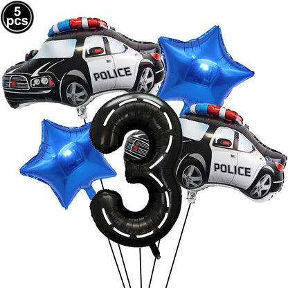 Ballon d anniversaire | Police | 5 pièces