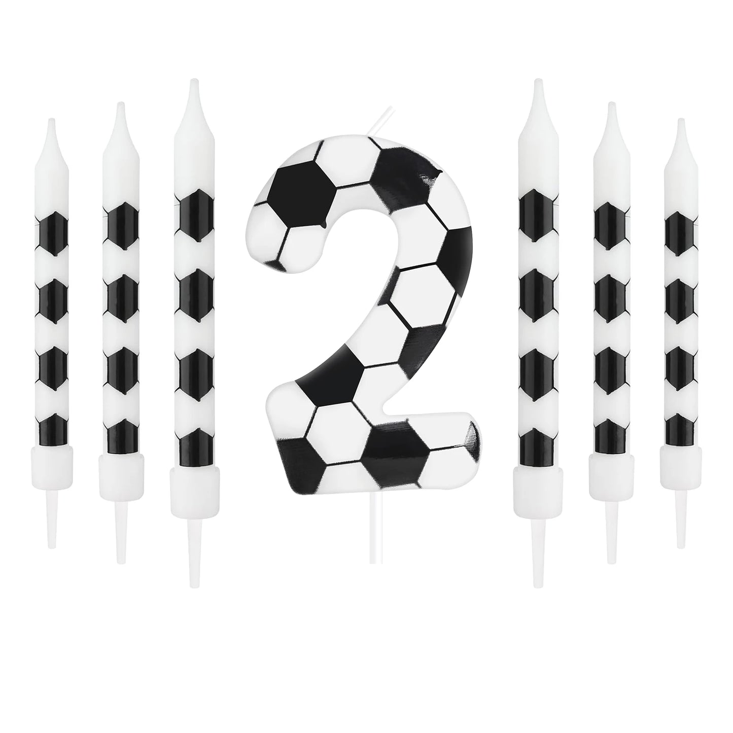 7pcs Birthday Candles Soccer Sport-Theme Birthday Party Decorations, Birthday Cake Candles for Boys Girls Kids Party Supplies