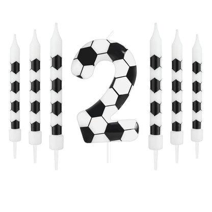 7pcs Birthday Candles Soccer Sport-Theme Birthday Party Decorations, Birthday Cake Candles for Boys Girls Kids Party Supplies