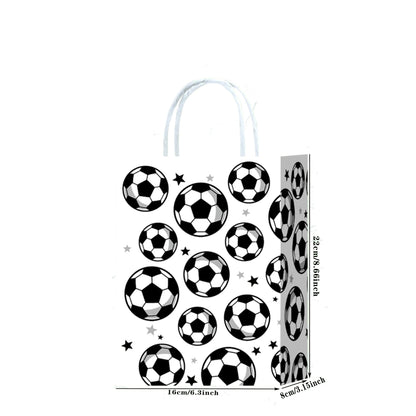Sac Cadeau Football en Papier | Lot de 10, 20 ou 30 Sacs