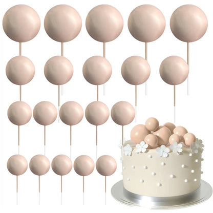 Cake topper | Petits ballons multicolores | lot de 20 pièces