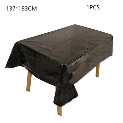 137cm*183cm Rose Gold Sliver Disposable Tablecloth For Birthay Wedding Party Decoration Birthday Partyneeds Home Decor