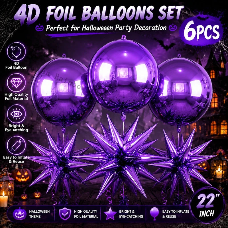 Ensemble Ballons Halloween 4D | 22 pouces