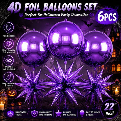 Ensemble Ballons Halloween 4D | 22 pouces