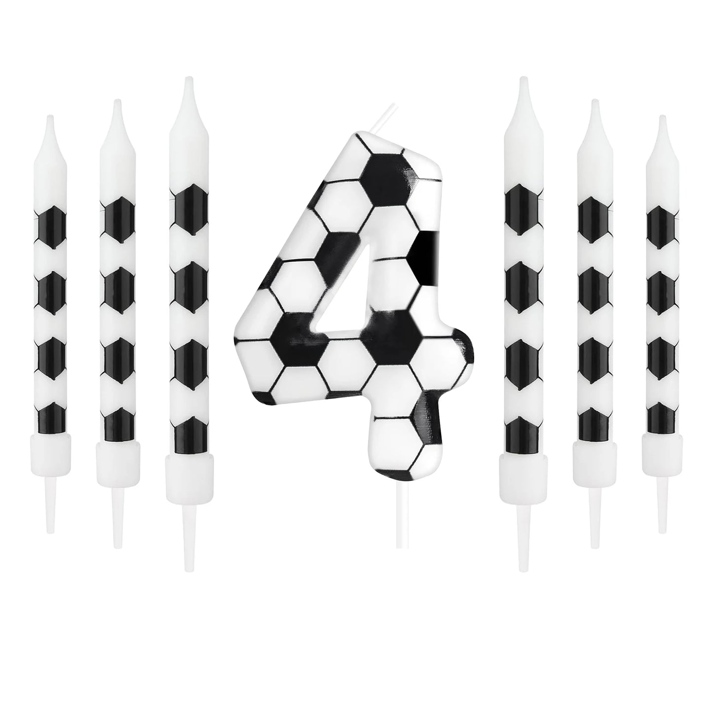 7pcs Birthday Candles Soccer Sport-Theme Birthday Party Decorations, Birthday Cake Candles for Boys Girls Kids Party Supplies