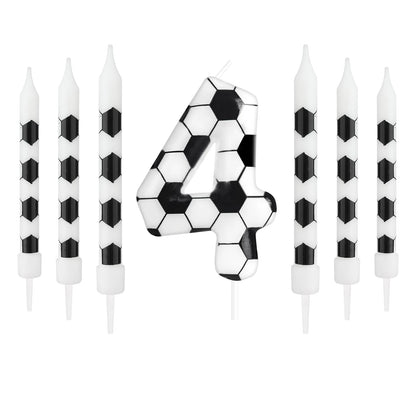 7pcs Birthday Candles Soccer Sport-Theme Birthday Party Decorations, Birthday Cake Candles for Boys Girls Kids Party Supplies