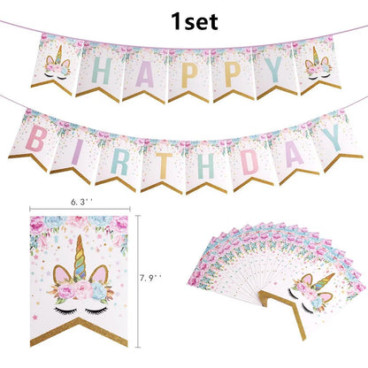 Bannière anniversaire | Licorne Magique