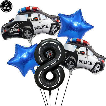 Ballon d anniversaire | Police | 5 pièces