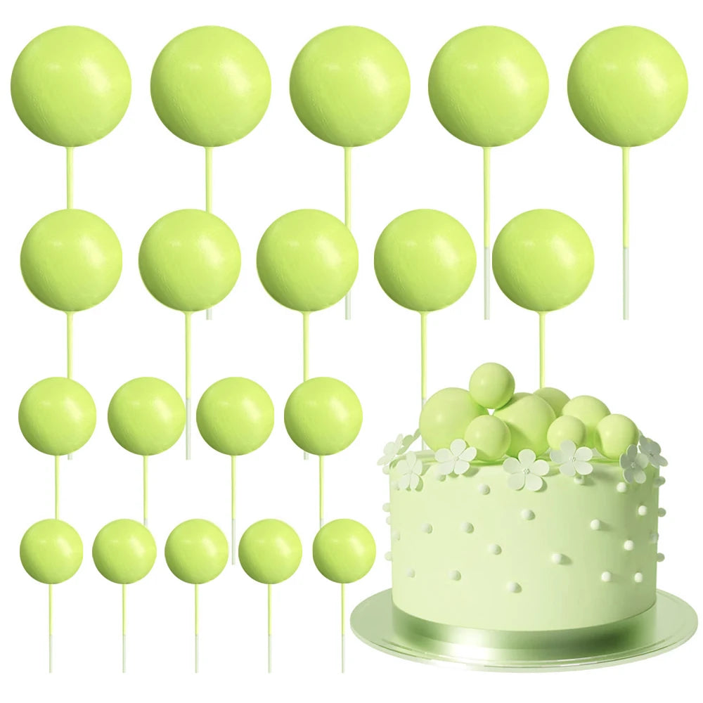 Cake topper | Petits ballons multicolores | lot de 20 pièces