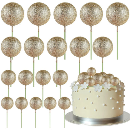 Cake topper | Petits ballons multicolores | lot de 20 pièces