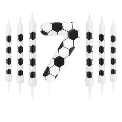 7pcs Birthday Candles Soccer Sport-Theme Birthday Party Decorations, Birthday Cake Candles for Boys Girls Kids Party Supplies